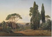 A View from Villa Adriana, Tivoli Fritz Petzholdt